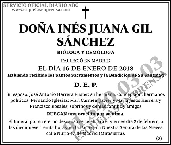 Inés Juana Gil Sánchez